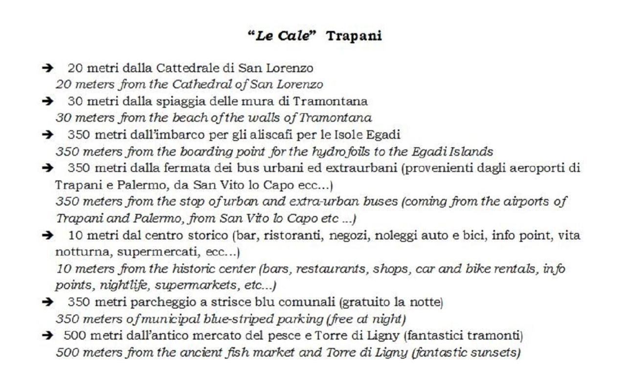 Le Cale Bed & Breakfast Trapani Eksteriør bilde